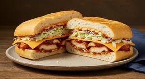Sandwich de Pollo BBQ Picante