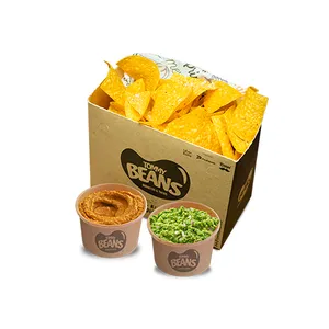Caja de Nachos con Guacamole🌶️ y Hummus