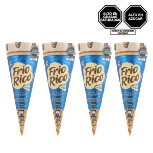 Pack (4 Helado Frio Rico Vainilla Helado x 120 Ml)