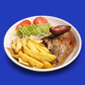 1/4 Pollo + Papas Fritas + Ensalada Fresca