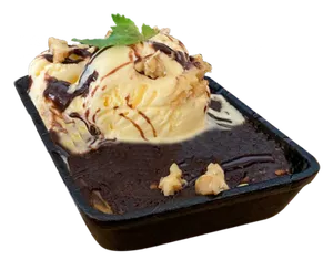 Brownie Con Helado