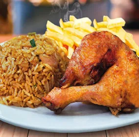 Promoción 1/4 de Pollo con Chaufa