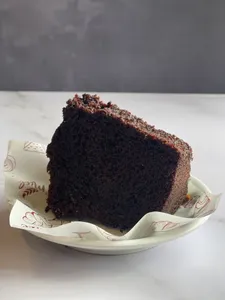 Porción queque seco chocolate