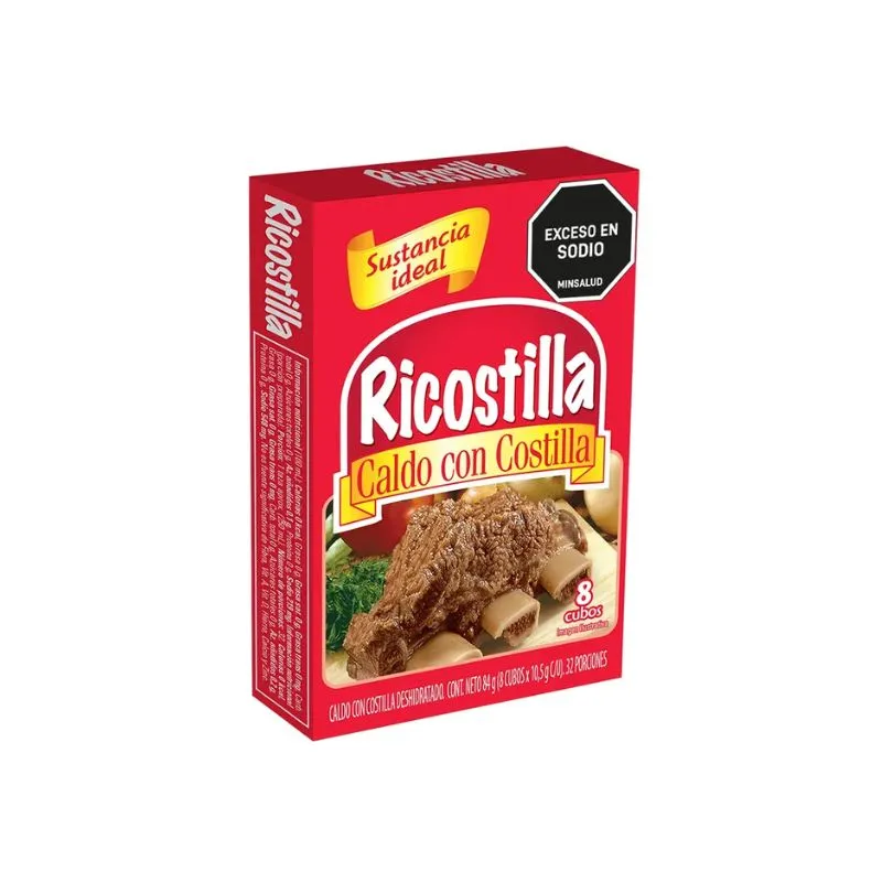 CALDO COSTILLA RICOSTILLA X 84 GRS 8 UNDS