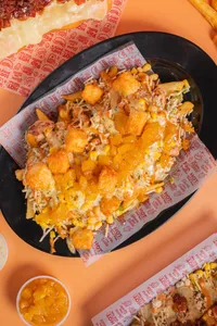 Salchiperrys con pollo y queso frito