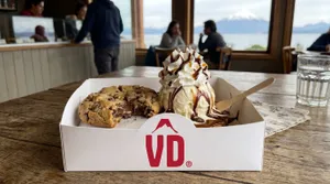 Galleta al estilo New York con helado