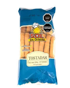 TOSTADAS  SOL DE ORIENTE 336G SIN CONSERVANTES