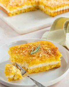 Pastel de choclo con queso crema