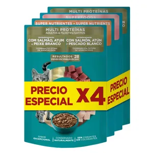 4 ALIMENTO HUMEDO ONE CAT  SURTIDO X 85 GRS ADULTOS
