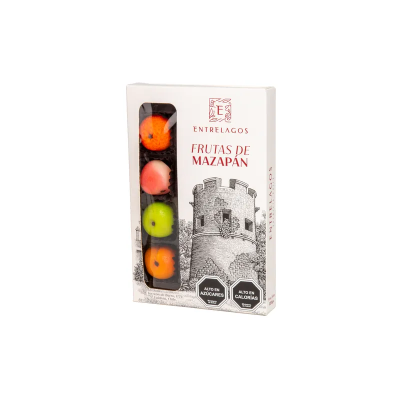 509 - Caja fruta mazapán 120 gr.