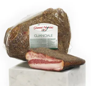GUANCIALE STAGIONATO NEGRINI 270 GR APROX