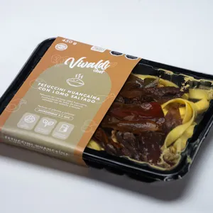 Fetuccini a La Huancaina con Lomo Saltado 450grs
