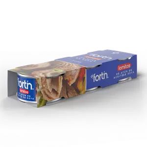 Tripack atun el fortin lomitos aceite x 80 grs