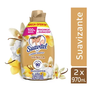 2 SUAVIZANTE SUAVITEL CUIDADO SUPERIOR 970ML VAINILLA