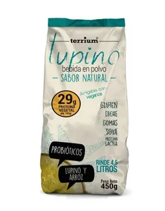 Lupino Proteina Polvo Natural Probioticos 450 Grs