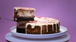 Torta cheesecake brownie frambuesa keto