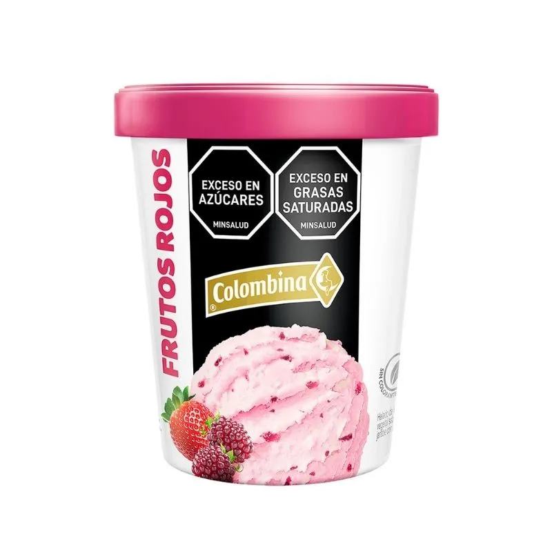 Helado colombina frutos rojos x 600 grs 1 L Helado colombina frutos rojos x 600 grs 1 L