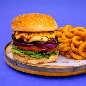 Paphamburgesa pollo BBQ