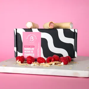 Barquillos Medios de Frambuesa Caja de 12u