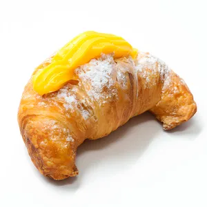 Medialuna rellena pie de naranja