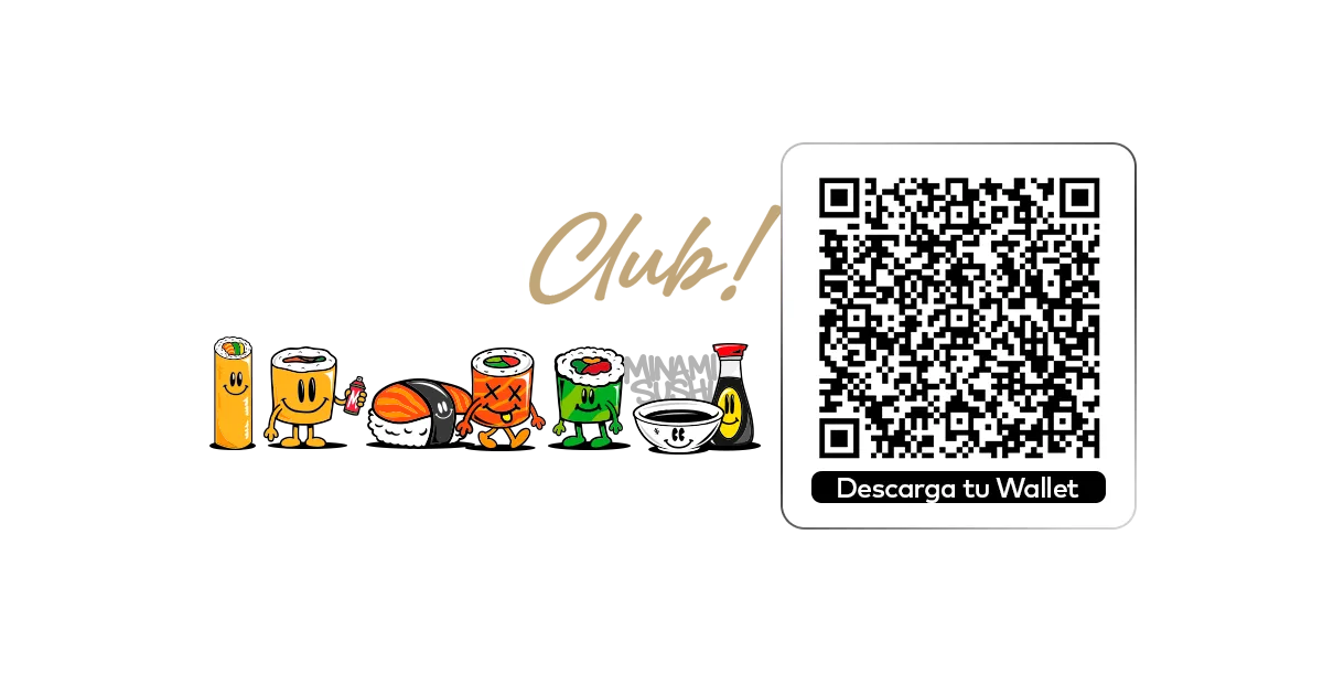 Cliente escaneando el código QR de Minami Club