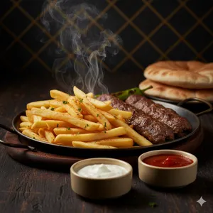 Kebbab - Plato con Papas Fritas