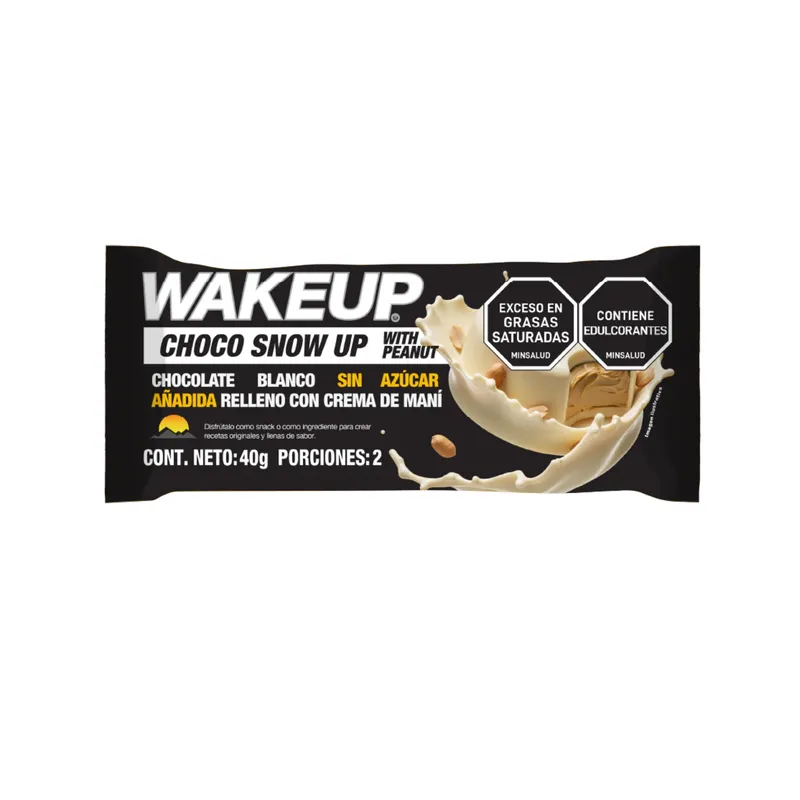 CHOCOLATE  BLANCO WAKEUP CREMA DE MANI X 40 GRS