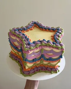 Pastel de estrella personalizado