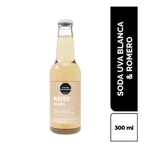 Soda hatsu uva blanca y romero x 300 ml