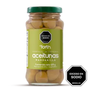 Aceitunas manzanilla el fortin x 125 grs encurtidos Aceitunas manzanilla el fortin x 125 grs encurtidos