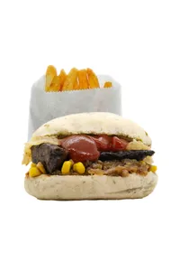 Burger Mini Seitán Campesina + Papas