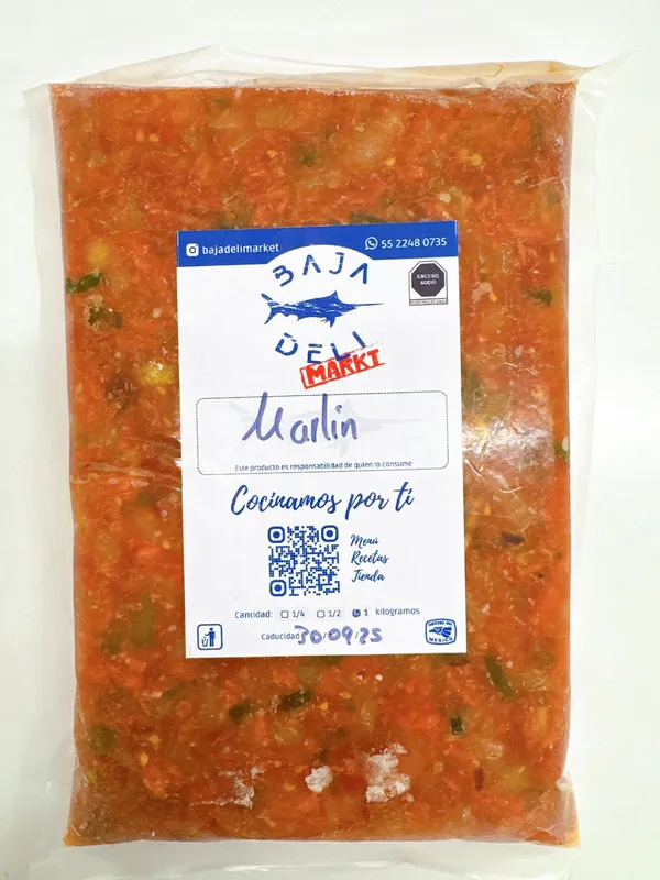 Marlin preparado a la mexicana 1 kg