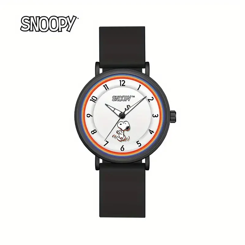 RELOJ SNOOPY NEGRO