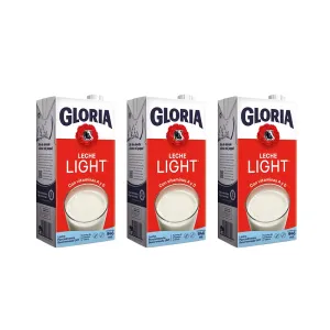 Pack 3 Leche Uht Gloria Light 946ml