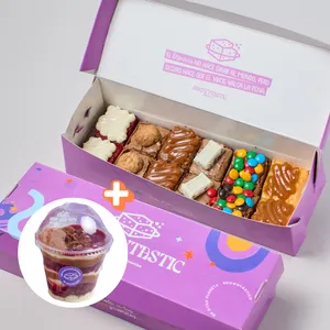 combo 12 minibrownies + 1 cuchareable frutos rojos