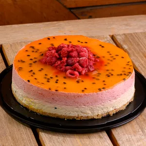 Cheesecake Maracuyá Frambuesa