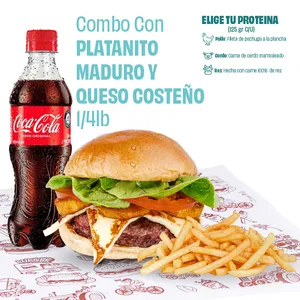 Combo Con Platanito Maduro y Queso Costeño