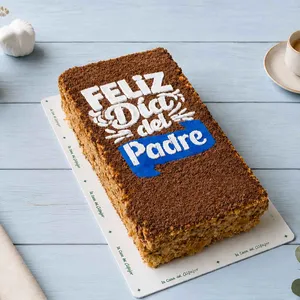 Diseño Feliz Día Papá en milhojas familiar