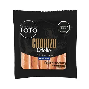 Chorizo criollo ahumados toto x 300 grs premium