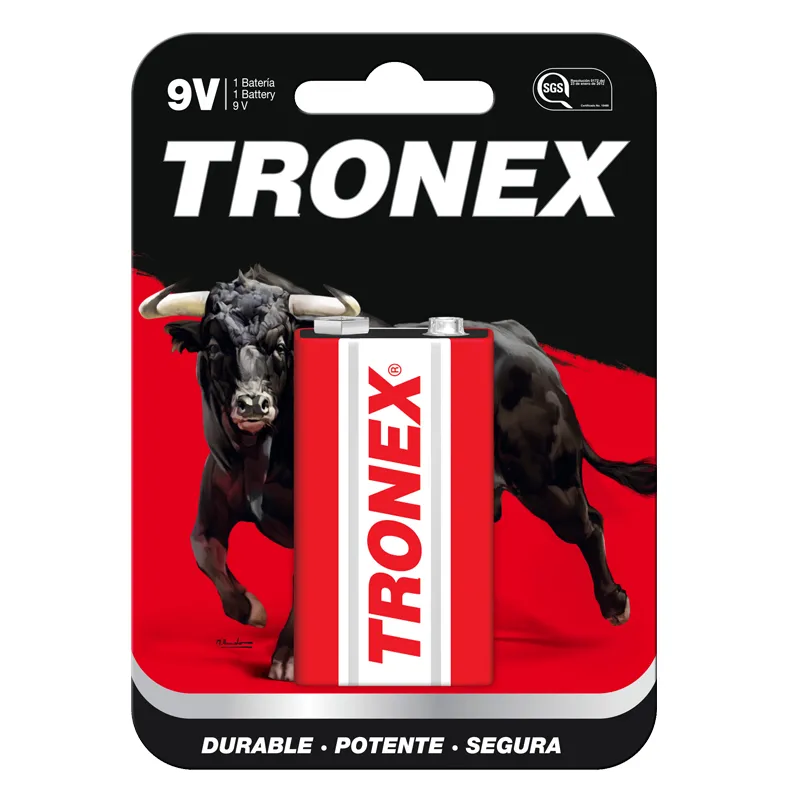 PILA TRONEX 9V X 2 UNS ROJA PILA TRONEX 9V X 2 UNS ROJA