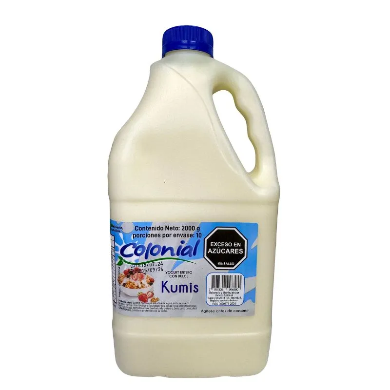 Yogurt colonial kumis x 2000 grs Yogurt colonial kumis x 2000 grs