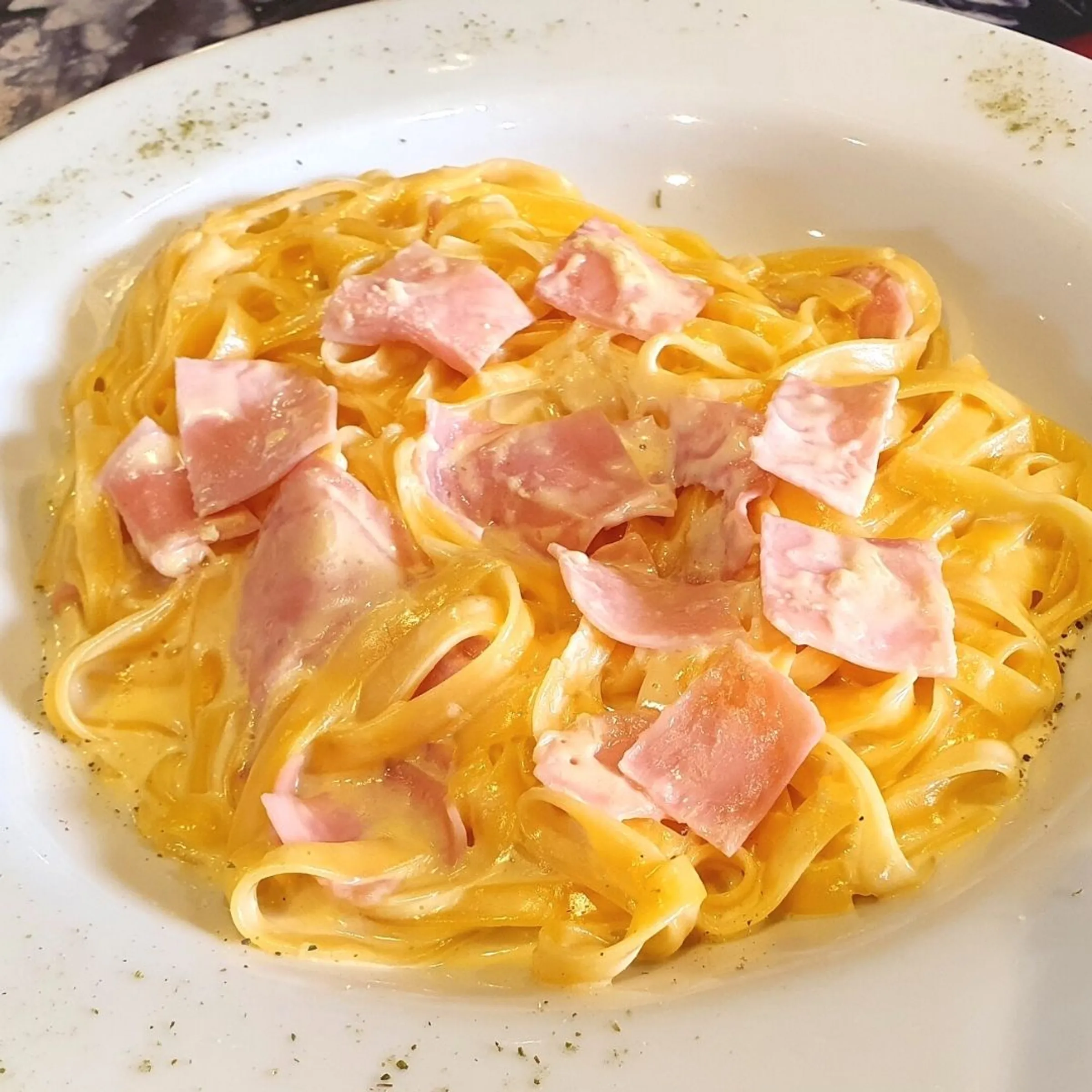 Fetuccini a lo Alfredo Andiamo Restaurante Café Bar Italiano