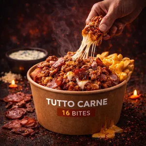 pizza bites carne salami jamon tocino queso