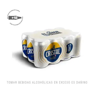 Cerveza Cristal Twelve Pack Lata X 355 Ml