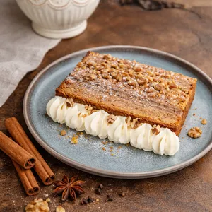 Trozo Torta Carrot Cake, APLV, Sin Soya, Vegana