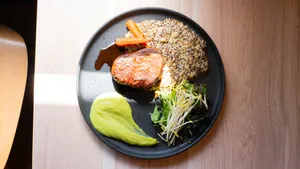Filete de vacuno grillado con Quinoa