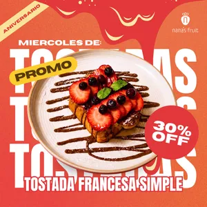 Tostada Francesa Berries Simple