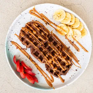 Waffles de banano