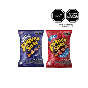 Pack (1 Mix Piqueo Snax Picante x 190 g + 1 Mix Piqueo Snax x 190 g)