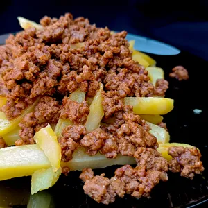 Papas con chili